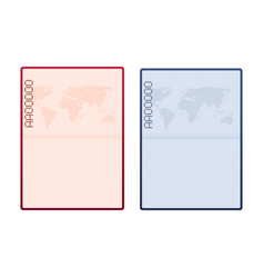 Blank Open Passport Template International