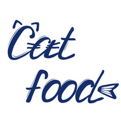 Cat Food Lettering Stock