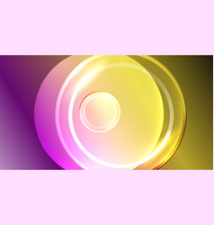 Neon Glass Circle Copyspace For Your Text Or