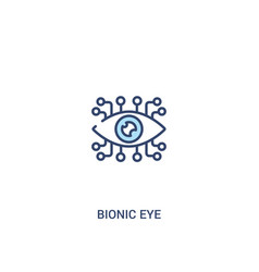 Bionic Eye Concept 2 Colored Icon Simple Line