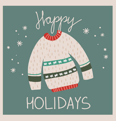 Christmas And New Year Card Ugly Sweater