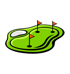 Golf Field Sport Club Item Or Symbol