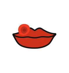 Herpes On Lip Doodle Icon