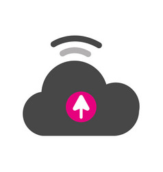 Isolated Tech Cloud Storage Icon