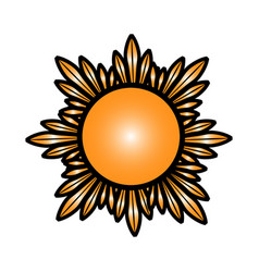 Sun Icon On A White Background