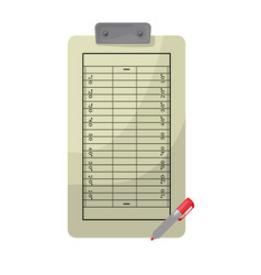 American Football Coach Clipboard