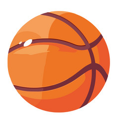 Basketball Ball On White Background