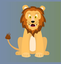 Cartoon Smiling Lion