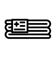 Emergency Blanket First Aid Line Icon