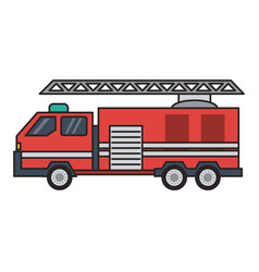 Firetruck Vehicle Isolated