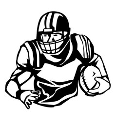 Football Player Ready High Contrast