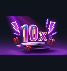 10x Winner Banner Promotion Flyer Prize Label