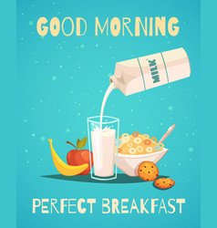 Breakfast Poster With Good Morning Wishing