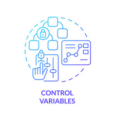 Control Variables Blue Gradient Concept Icon