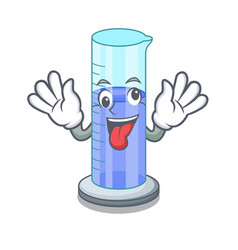 Crazy Graduated Cylinder On For Cartoon Trial