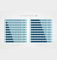 Percentage Infographic Icons Set