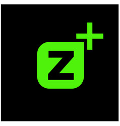 Z Plus Graphic Icon On Company Z Plus Sign