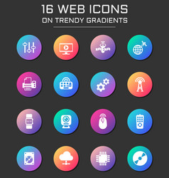 Hi Tech Icon Set Tech Web Icons