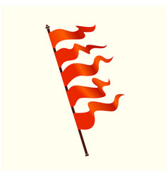 Hindu Religions Five Flags In One Stick Orange