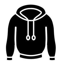 Hoodie Flat Icon Isolated On White Background