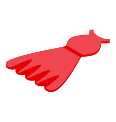 Red Dress Donation Icon Isometric Style