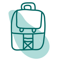 Blue Backpack On A White Background