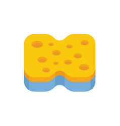 Dish Sponge Icon Flat Clean Wash