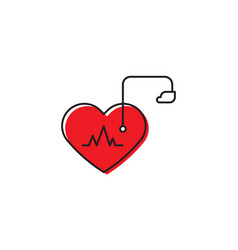 Artificial Cardiac Pacemaker Icon Concept