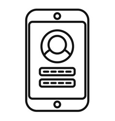 Person Phone Sign In Icon Outline