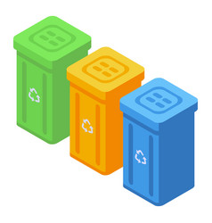 Recycle Box Icon Isometric Eco Reuse