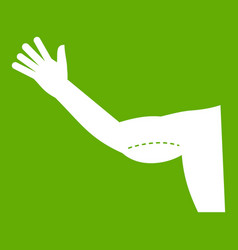 Flabby Arm Cosmetic Correction Icon Green