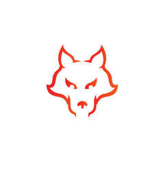 Fox Head Logo Creative Modern