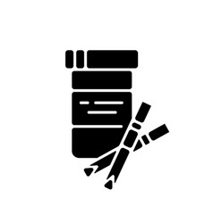 Lab Test Strips Black Glyph Icon