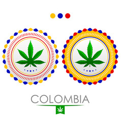 Colombia Marijuana Emblem