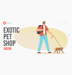 Exotic Pet Shop Landing Page Template Male