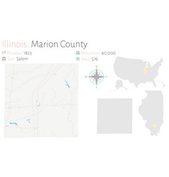 Map Of Marion County In Illinois