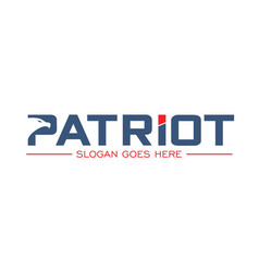 Patriot Logo With Eagle On Letter P