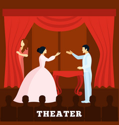 Theatre Stage Performance With Audience Poster