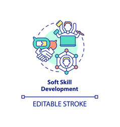 Soft Skill Development Concept Icon