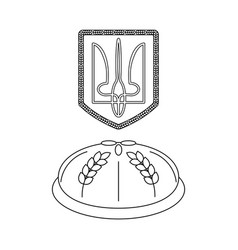 Coat Of Arms Of Ukraine And Loaf Bread Ukrainian