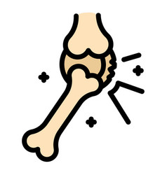 Joint Pain Icon Color Outline