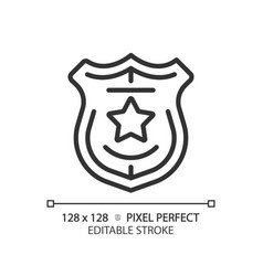 Law Enforcement Pixel Perfect Linear Icon