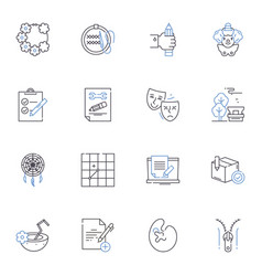 Media Arts Line Icons Collection Film Music