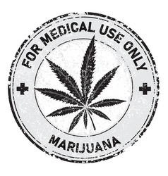 Medical Marijuana Grunge Rubber Stamp