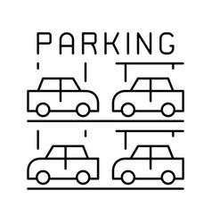 Multilevel Parking Line Icon