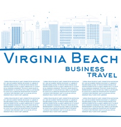 Outline Virginia Beach Skyline