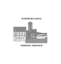 Germany Eisenach Wartburg Castle City Skyline