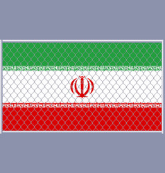 Iran Flag Under Lattice