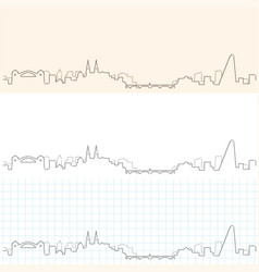 Basel Hand Drawn Skyline