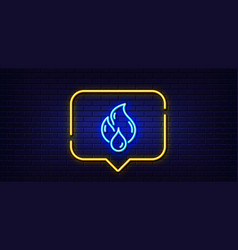 Flammable Fuel Line Icon Fire Energy Sign Neon